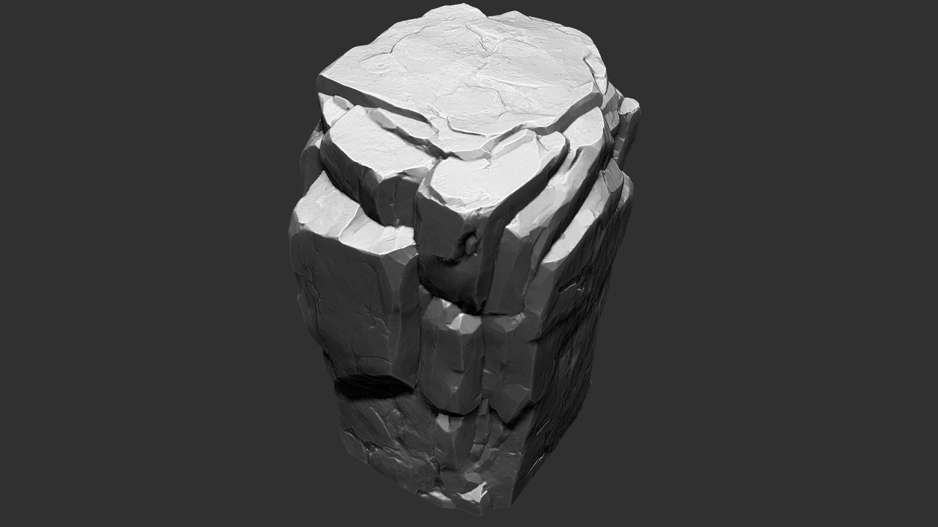 3D Mountain rock Zbrush sculpt 3D model_11