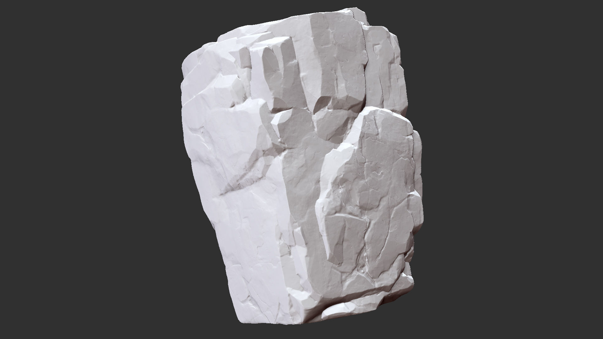 3D Mountain rock Zbrush sculpt 3D model_4
