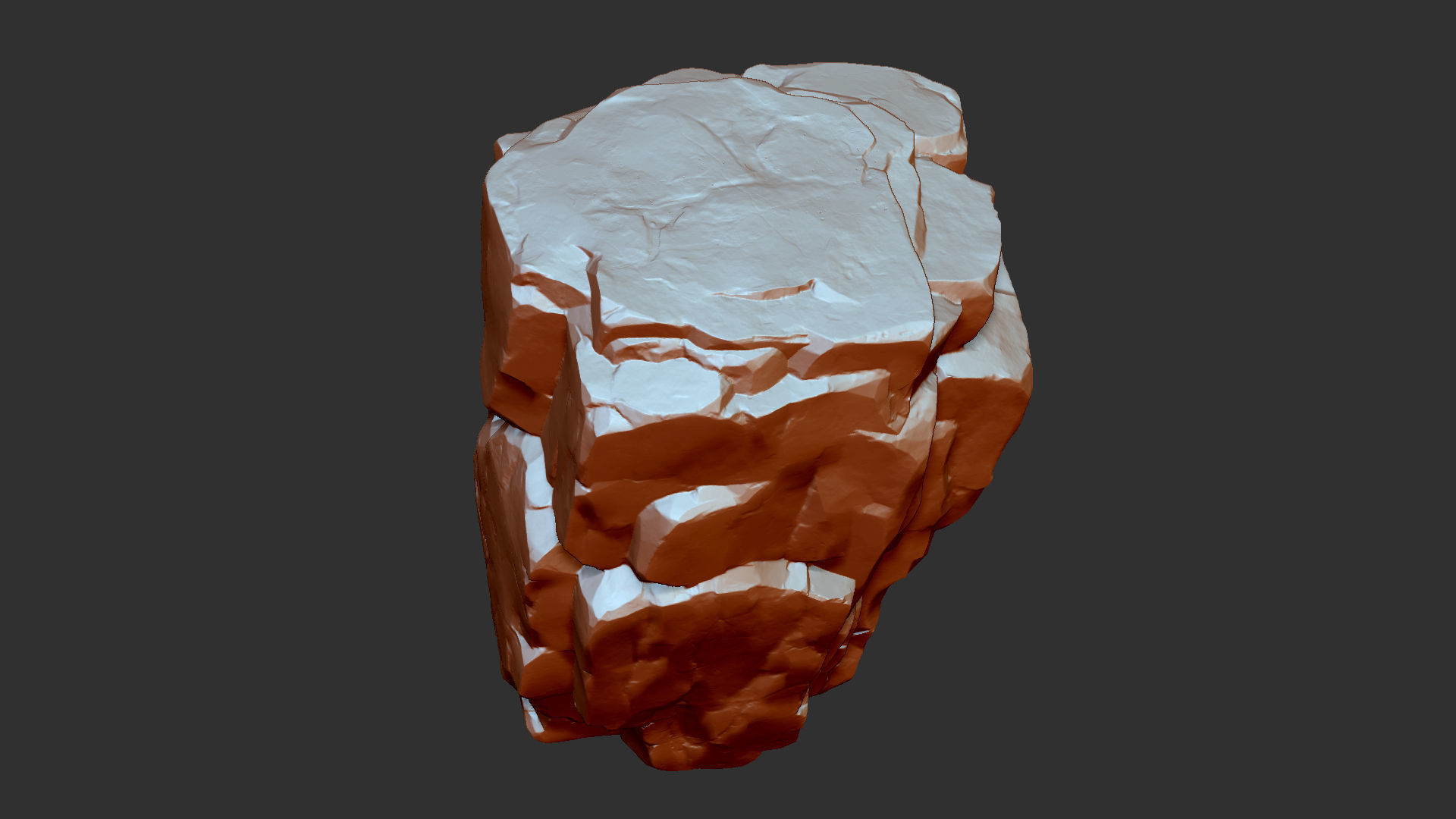 3D Mountain rock Zbrush sculpt 3D model_25