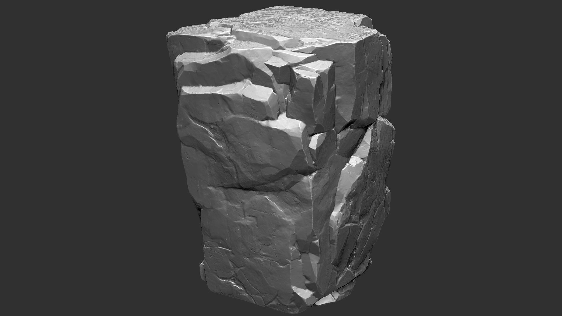 3D Mountain rock Zbrush sculpt 3D model_7