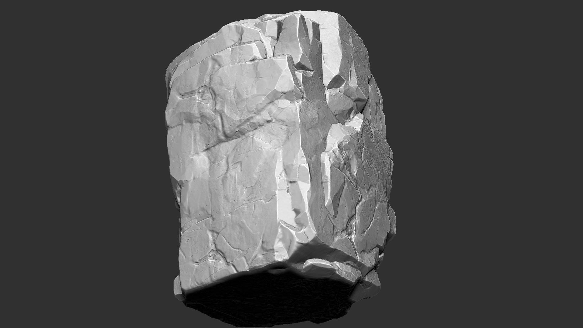 3D Mountain rock Zbrush sculpt 3D model_10