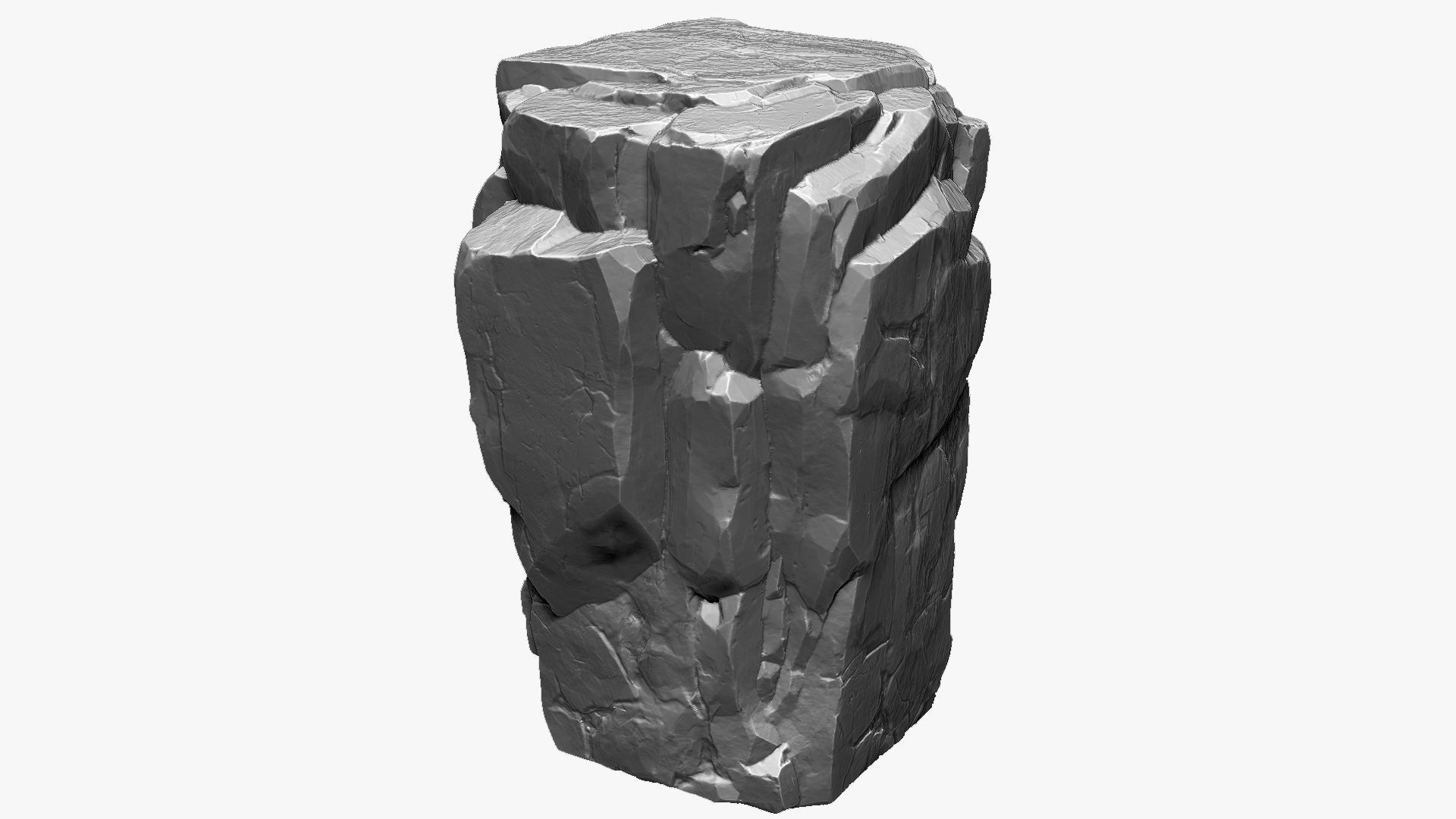3D Mountain rock Zbrush sculpt 3D model_6