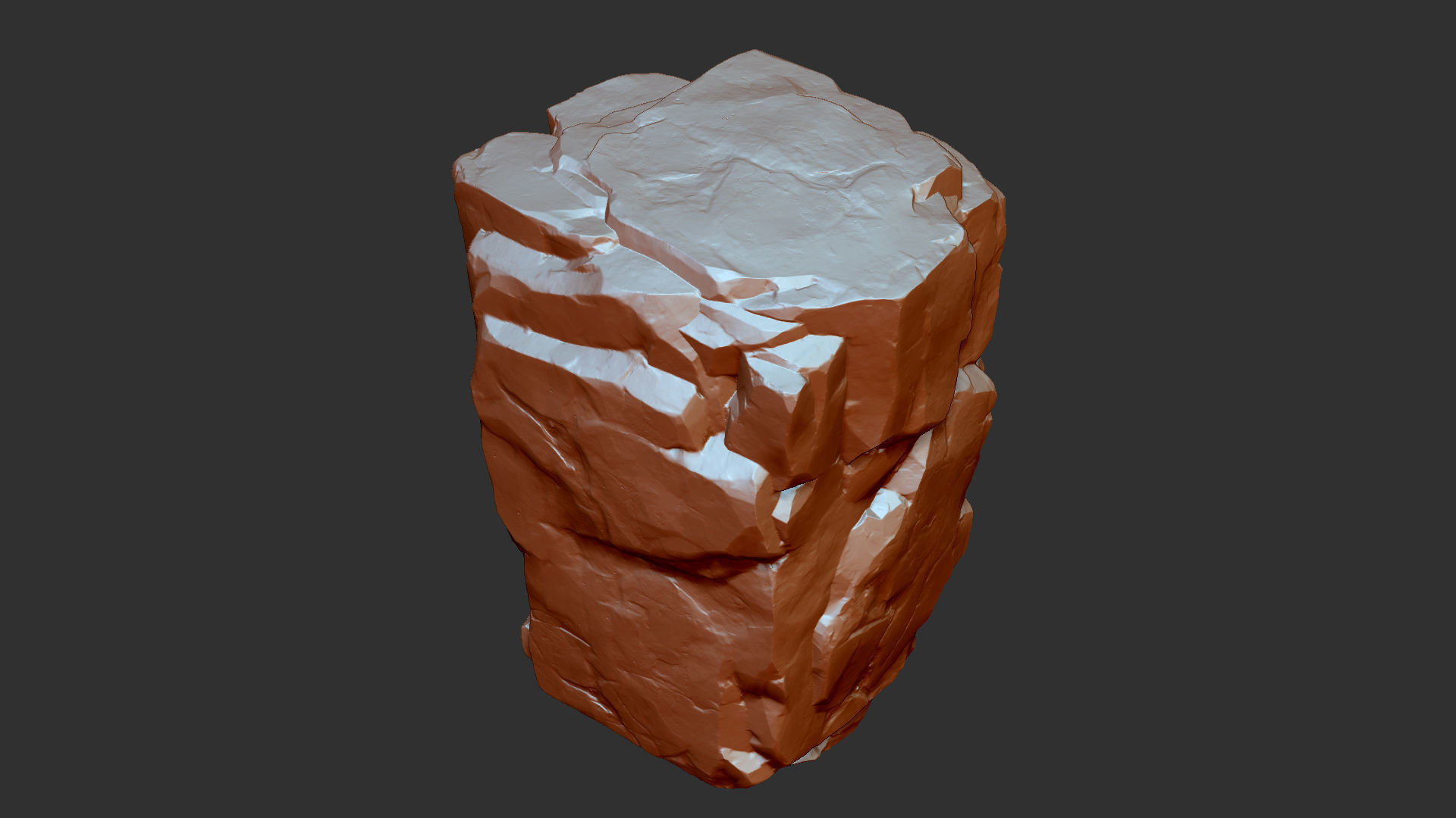 3D Mountain rock Zbrush sculpt 3D model_24