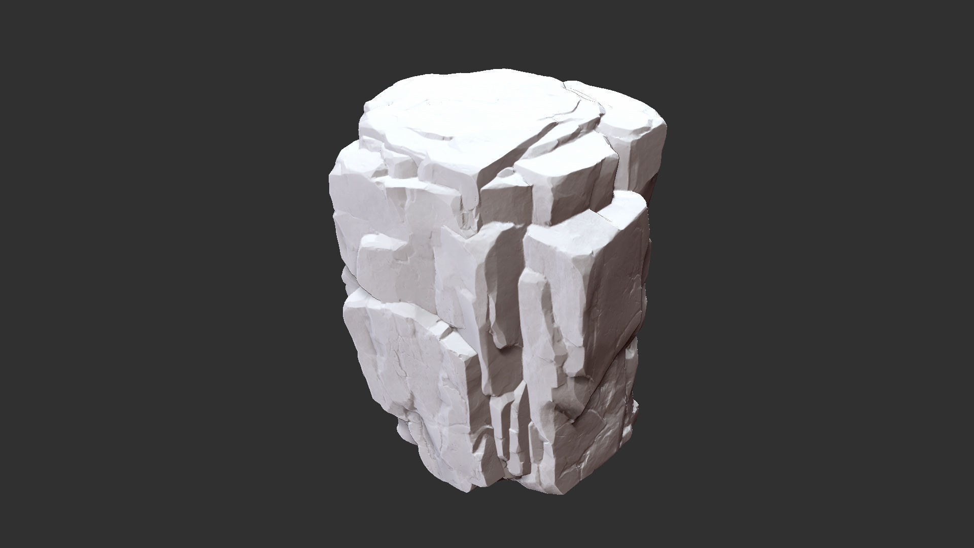 3D Mountain rock Zbrush sculpt 3D model_3