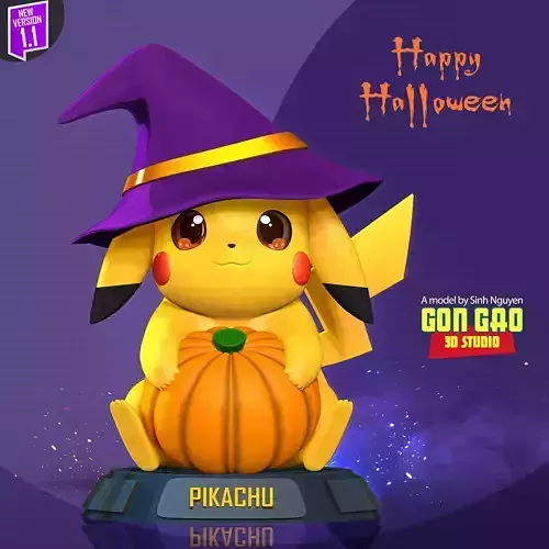 Pikachu at Halloween festival