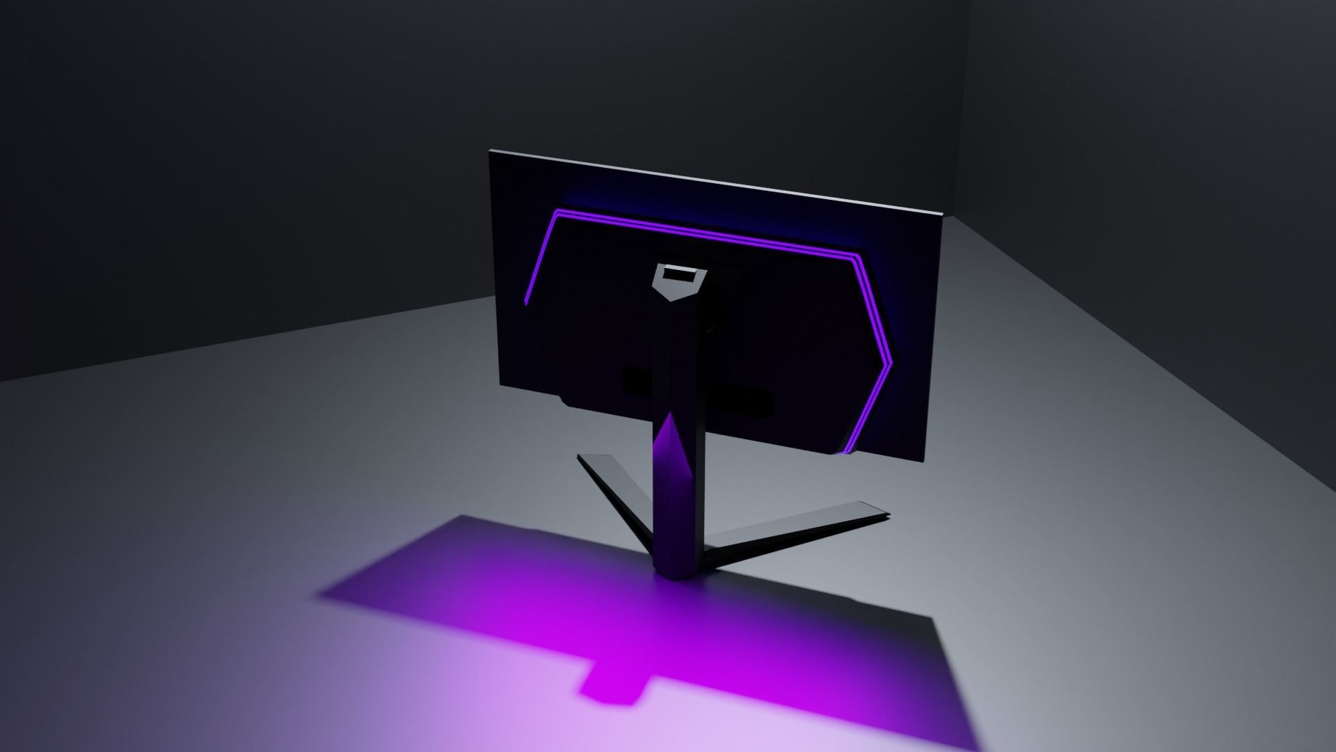 LG Ultra Gear 27 inch OLED QHD 240hz Gaming Monitor Free 3D model_1