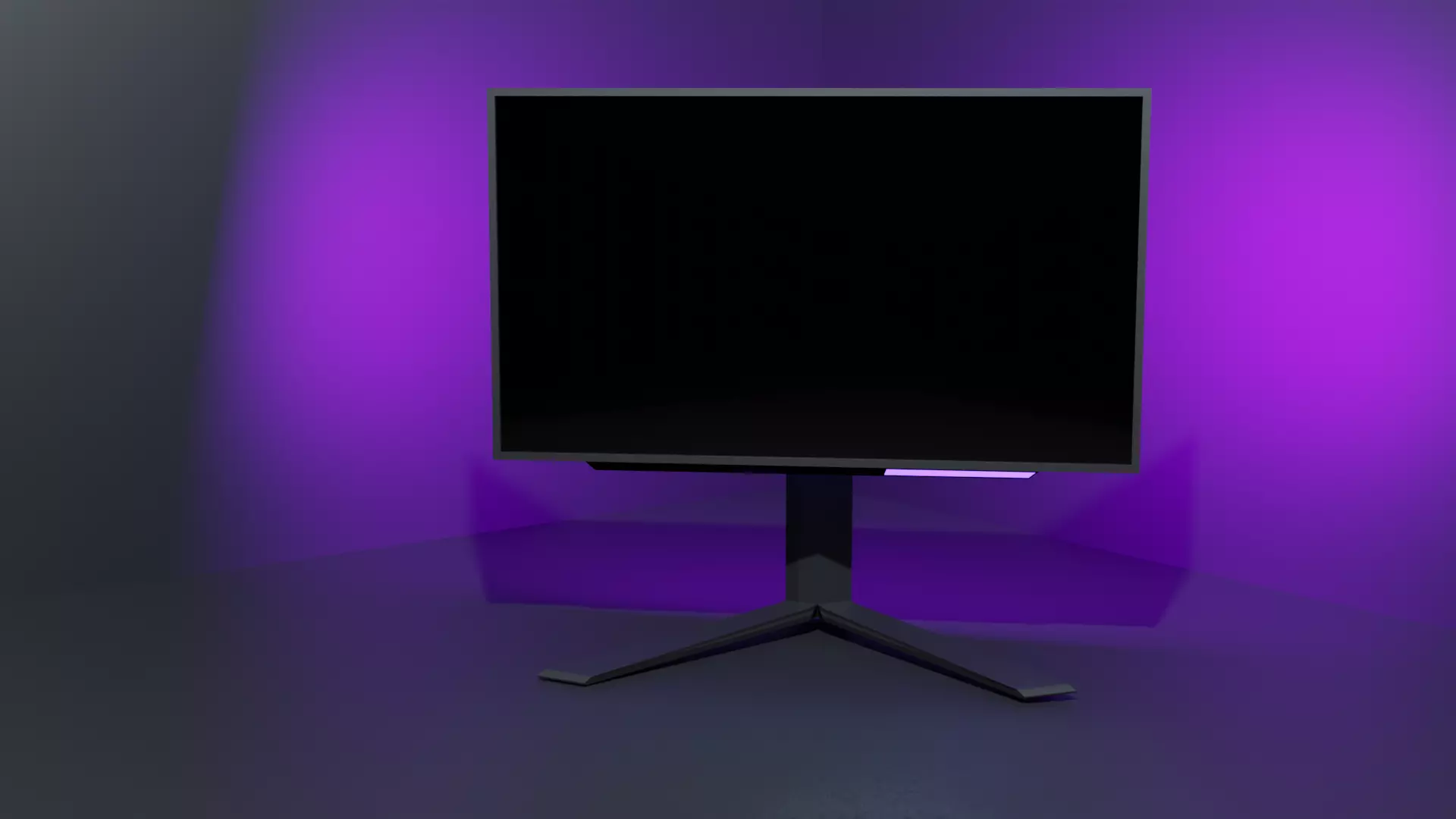 LG Ultra Gear 27 inch OLED QHD 240hz Gaming Monitor Free 3D model_0