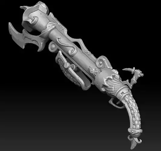 Royal musket 3d print 3D print model