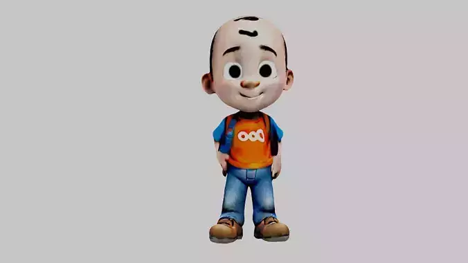  Cartoon Character Bald Boy