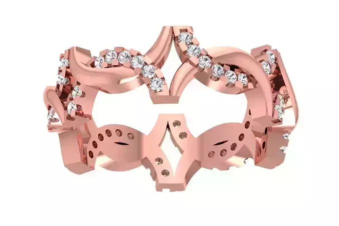 Women Wedding Twisted Band Ring