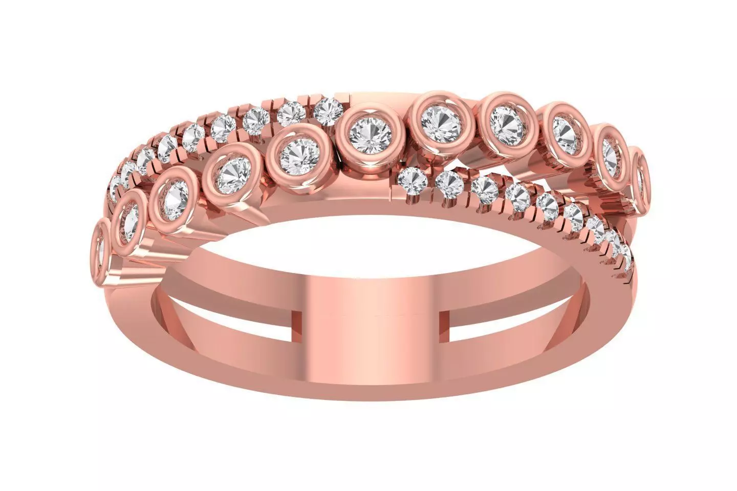 Women Wedding Band Ring 3D print model