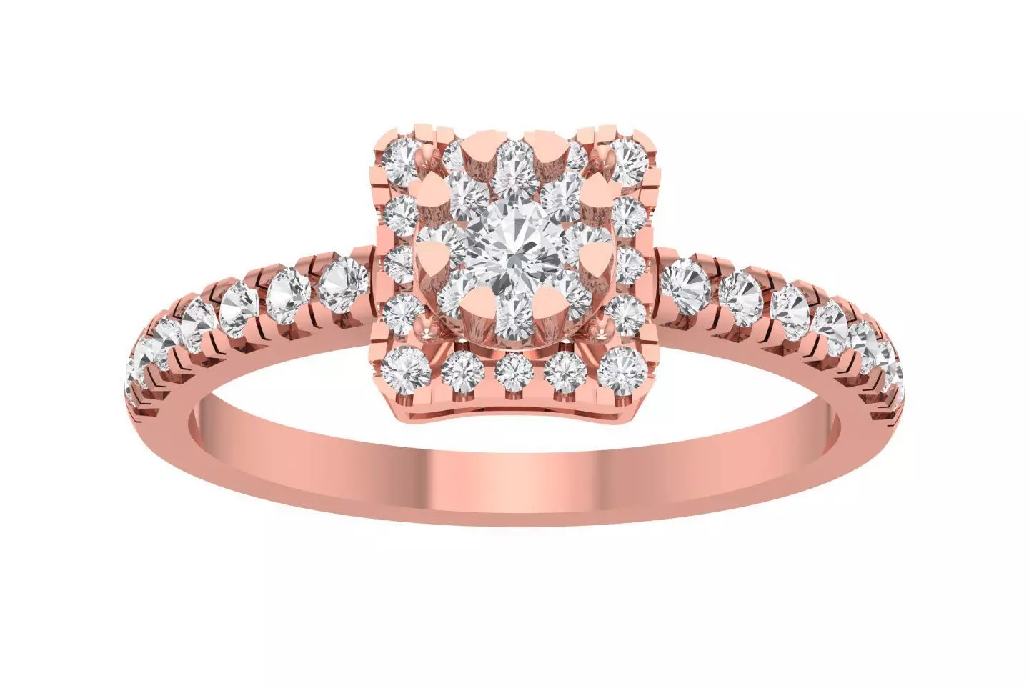 Women Wedding Engagement Bridal Ring 3D print model