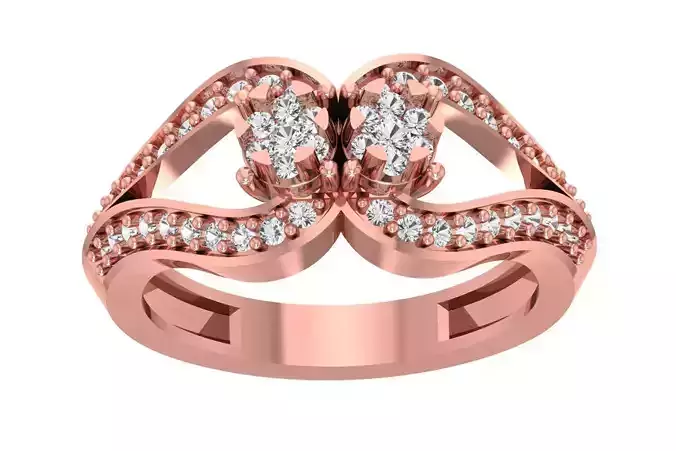 Women Wedding Engagement Bridal Ring