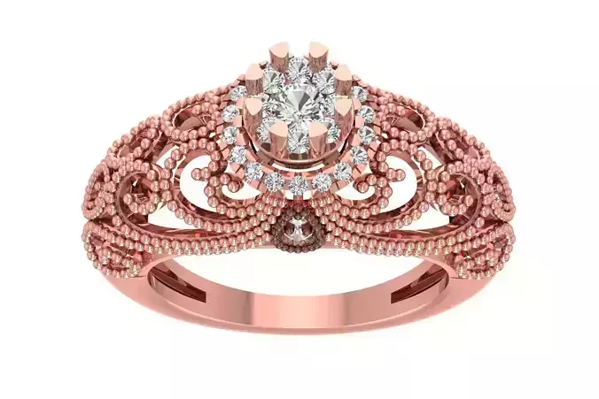 Women Wedding Engagement Bridal Ring