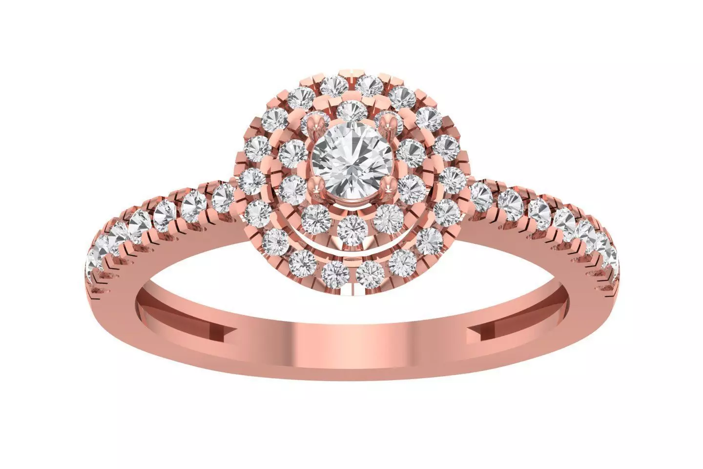 Women Wedding Engagement Bridal Ring 3D print model