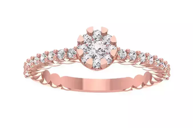 Women Wedding Engagement Bridal Ring
