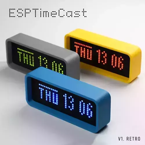ESPTimeCast - WiFi LED Matrix Clock and Weather Display 3D print model