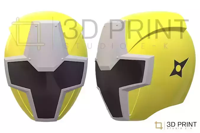 Power Rangers Ninja Steel Yellow Ranger helmet 