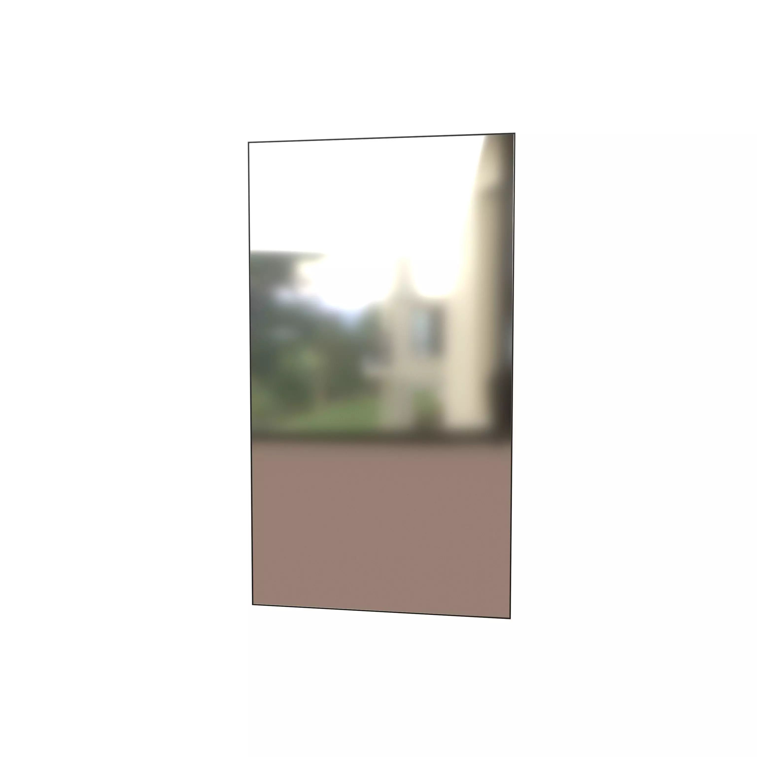 Rectangle Mirror v1 001 Low-poly 3D model
