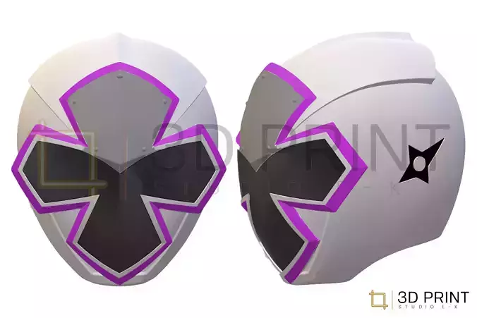 Power Rangers Ninja Steel White Ranger helmet