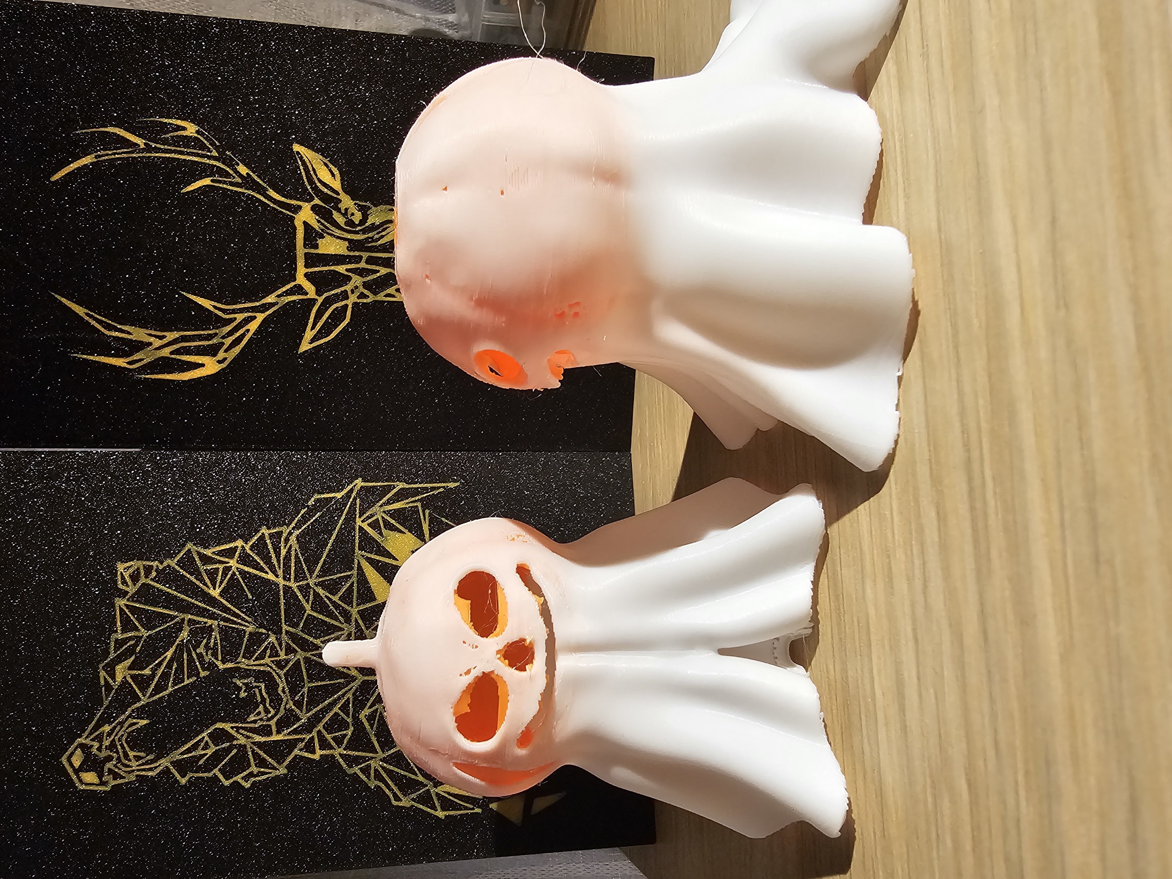 Cute Pumpking Ghost 3D print model_4