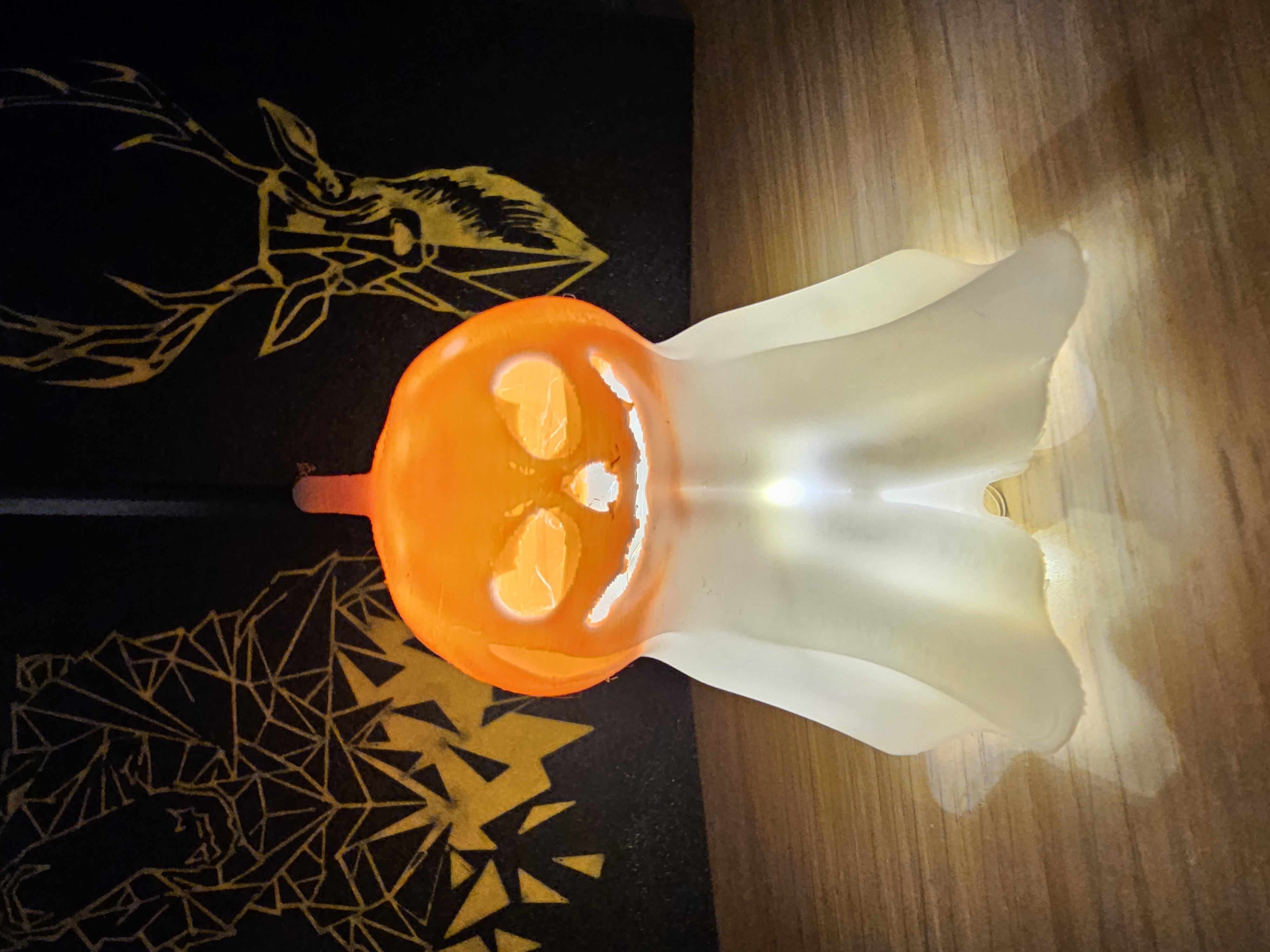 Cute Pumpking Ghost 3D print model_1