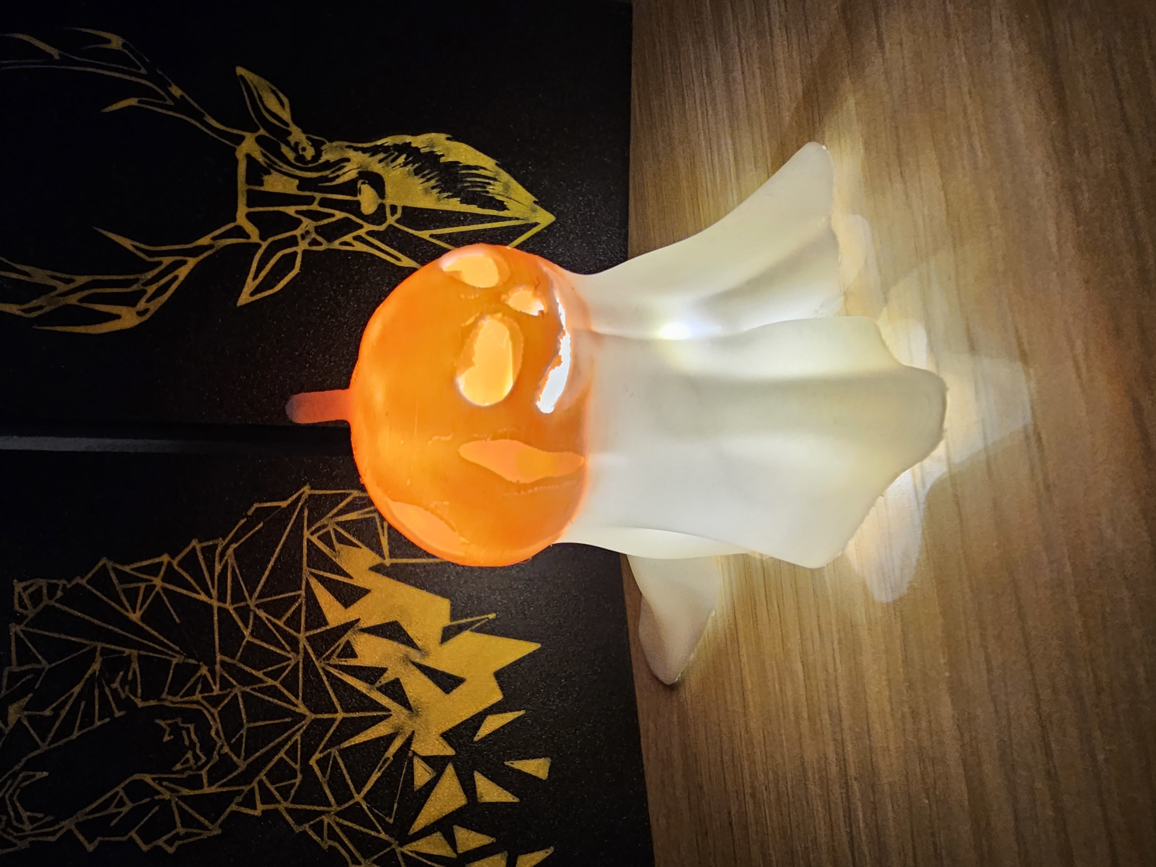 Cute Pumpking Ghost 3D print model_8