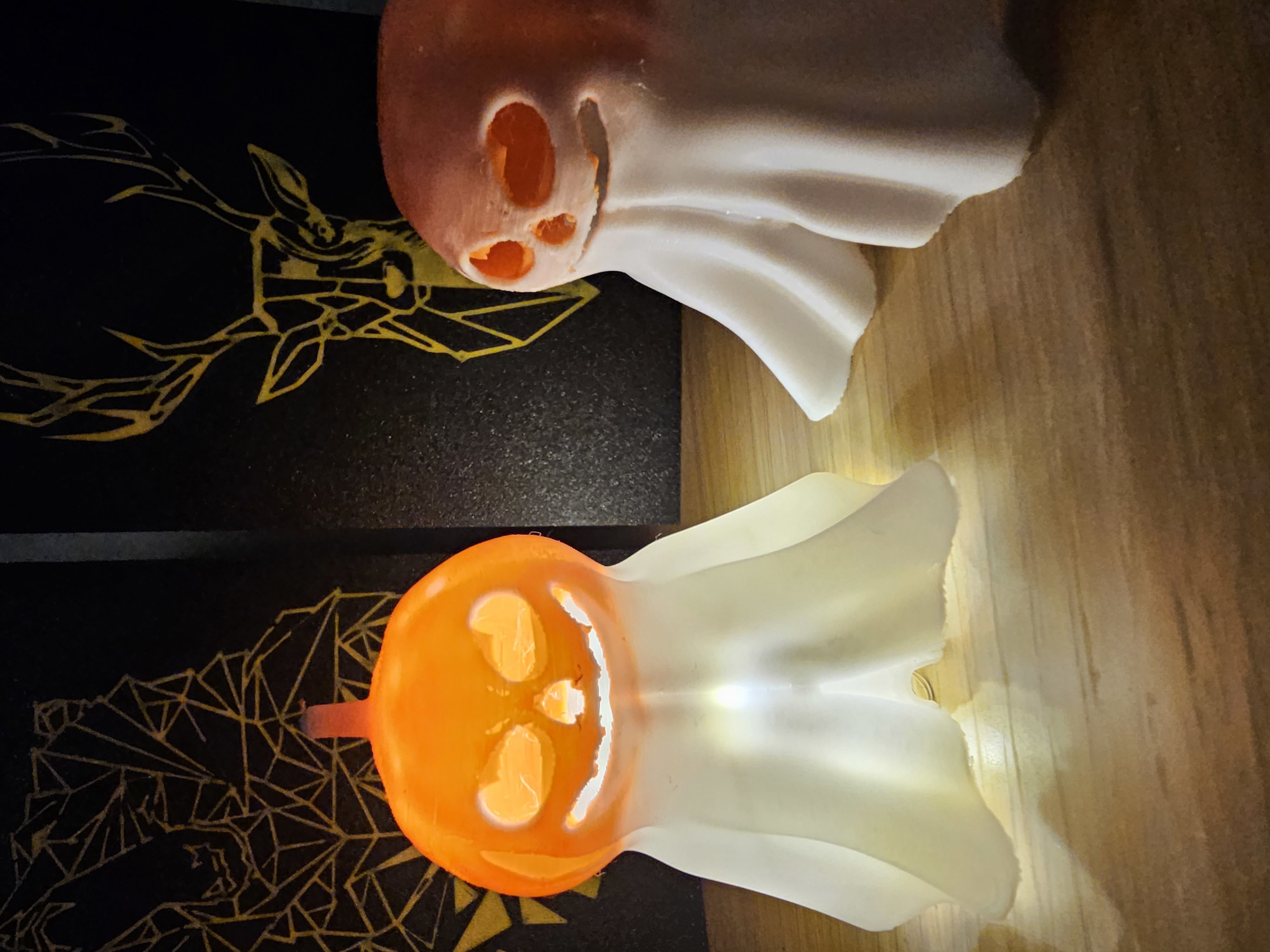 Cute Pumpking Ghost 3D print model_2