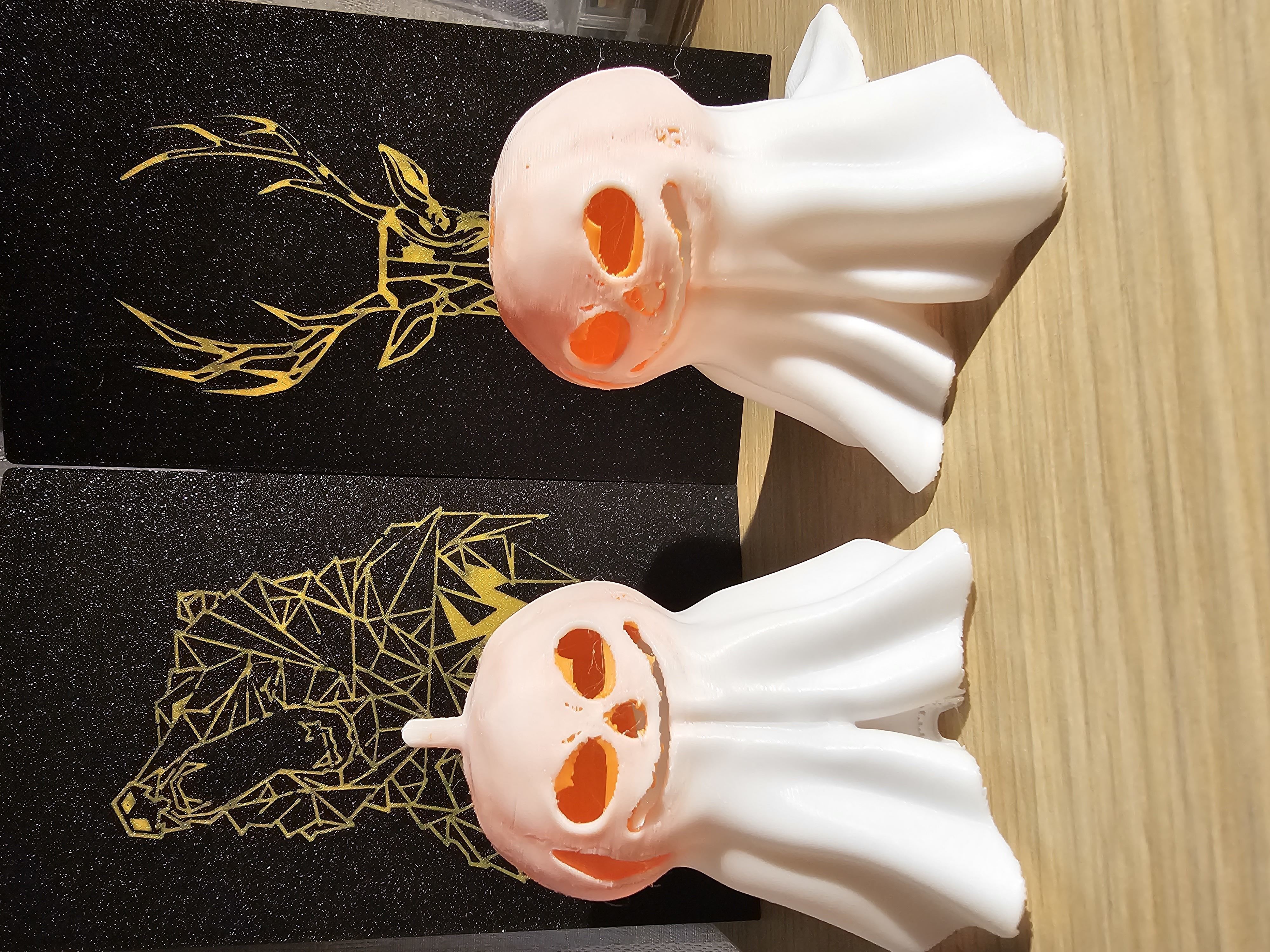 Cute Pumpking Ghost 3D print model_3