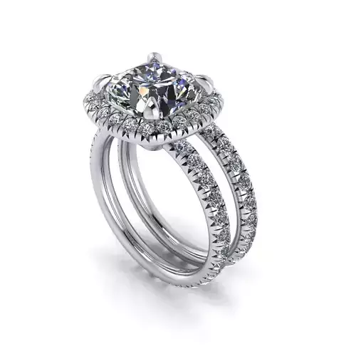 Pav Engagement Ring V11