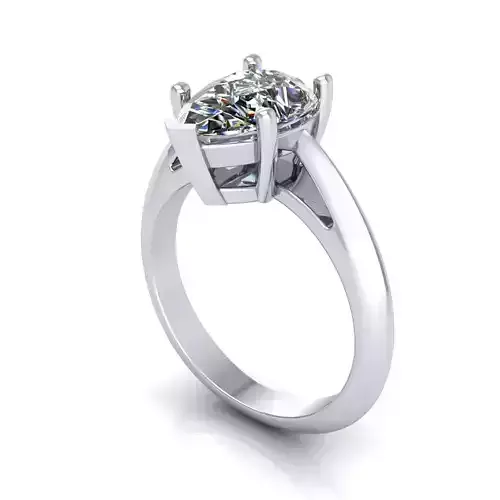 Pear Wedding Ring P12