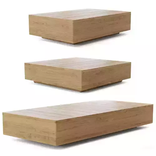 RH SANTOS TEAK RECTANGULAR COFFEE TABLE