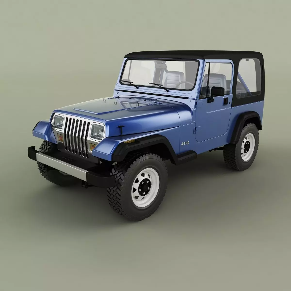 Jeep YJ Wrangler 3D model