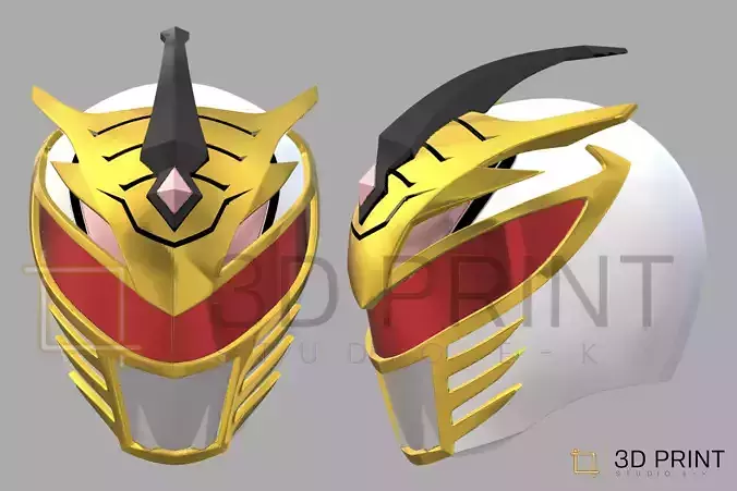 Power Rangers Lord Drakkon Helmet 3D print model