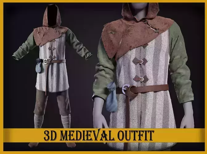 medieval renaissance male clothes and shoes