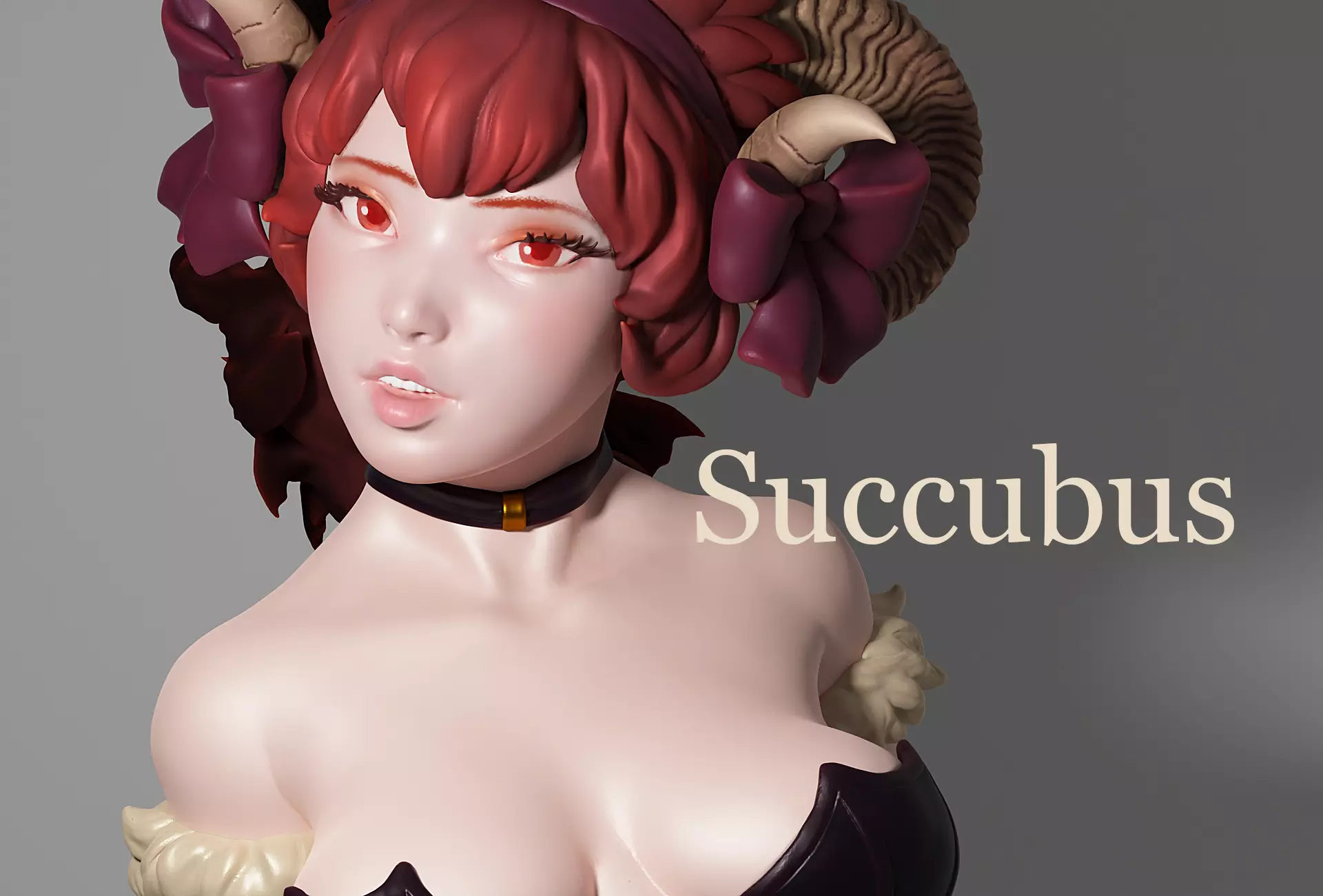 Succubus girl 3D print model