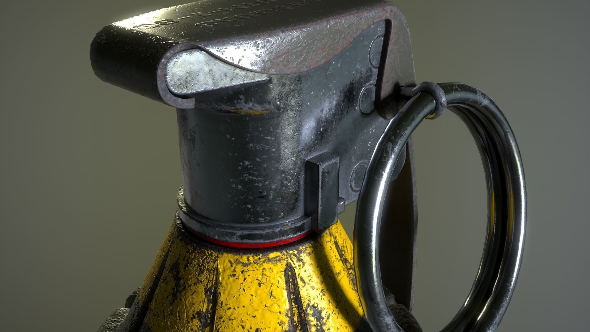 MK2 Hand Grenade Free low-poly 3D model_7