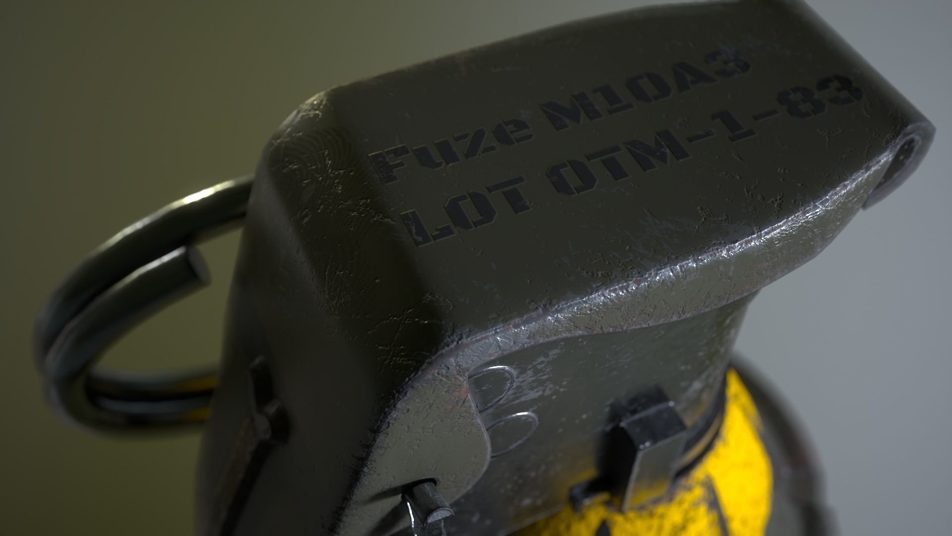 MK2 Hand Grenade Free low-poly 3D model_9