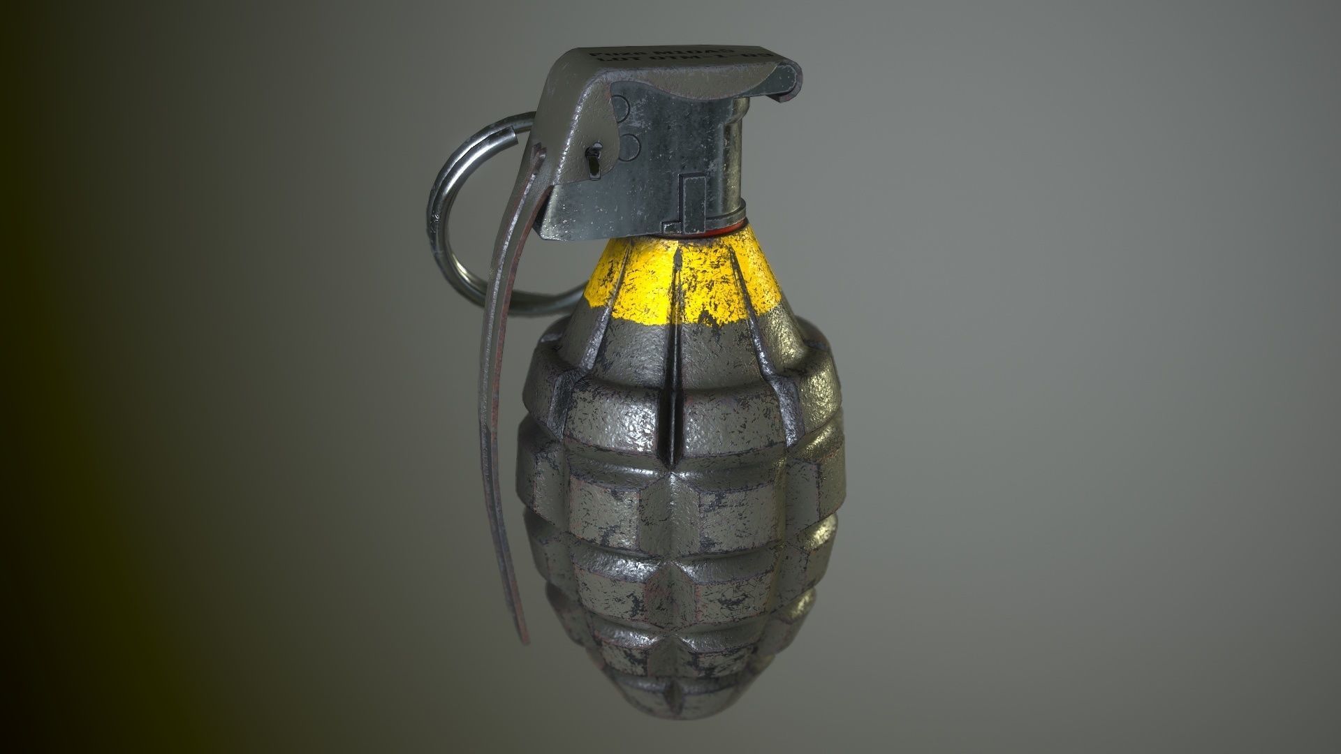 MK2 Hand Grenade Free low-poly 3D model_5