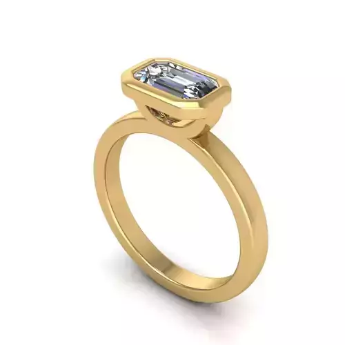 Emerald Diamond Ring E12