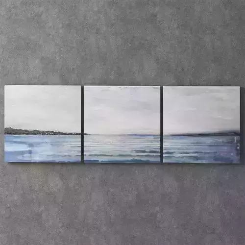 PJATTERYD set of paintings of 3 pieces - coast IKEA 3D model