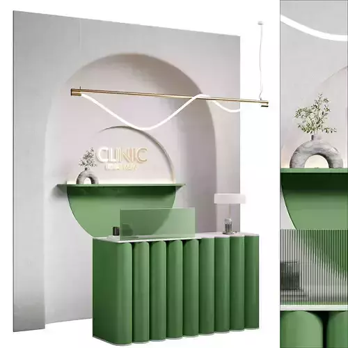 Green Clinic Reception 3D model