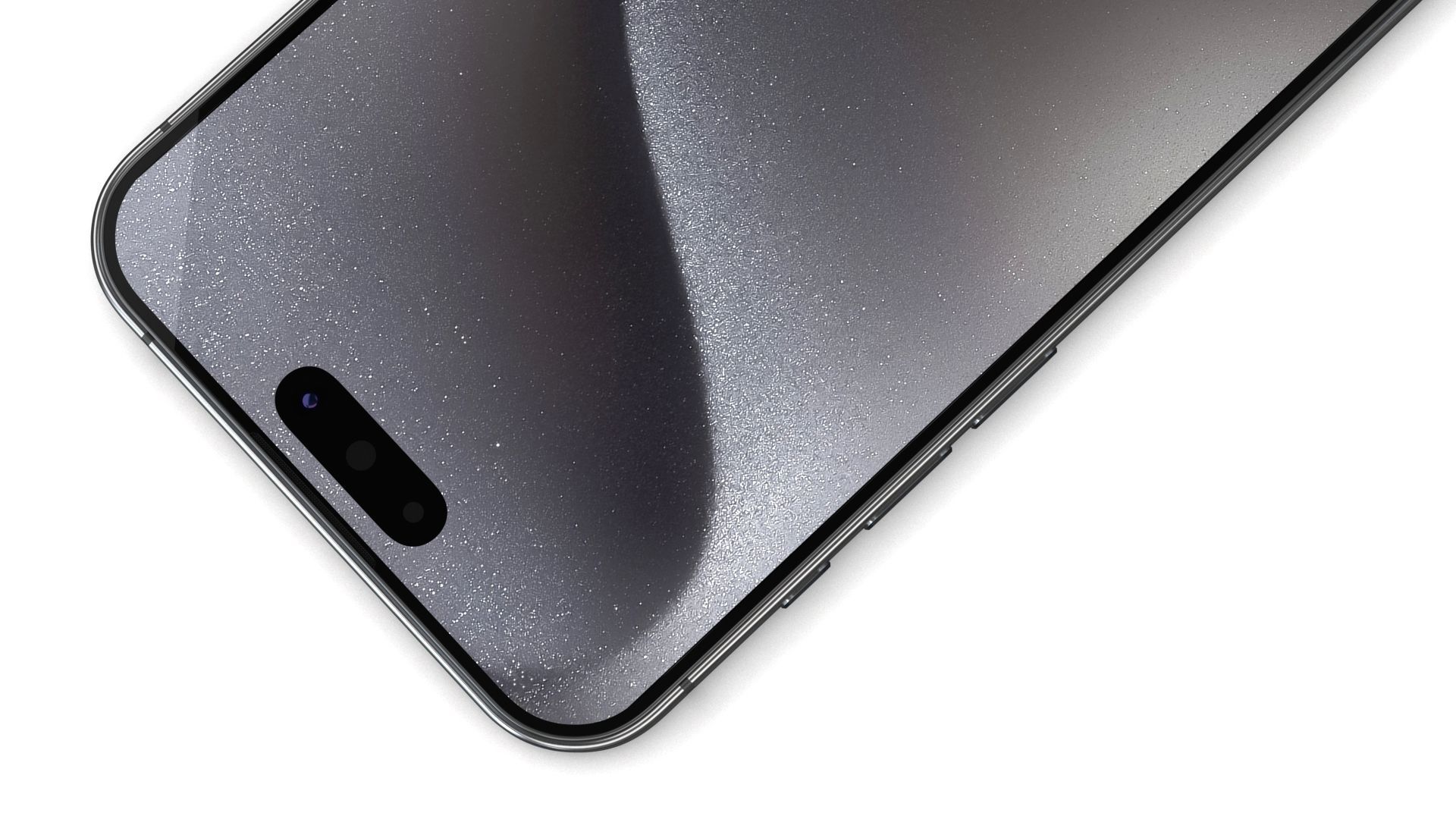 Apple iPhone 15 Pro Max Black Titanium Low-poly 3D model_11