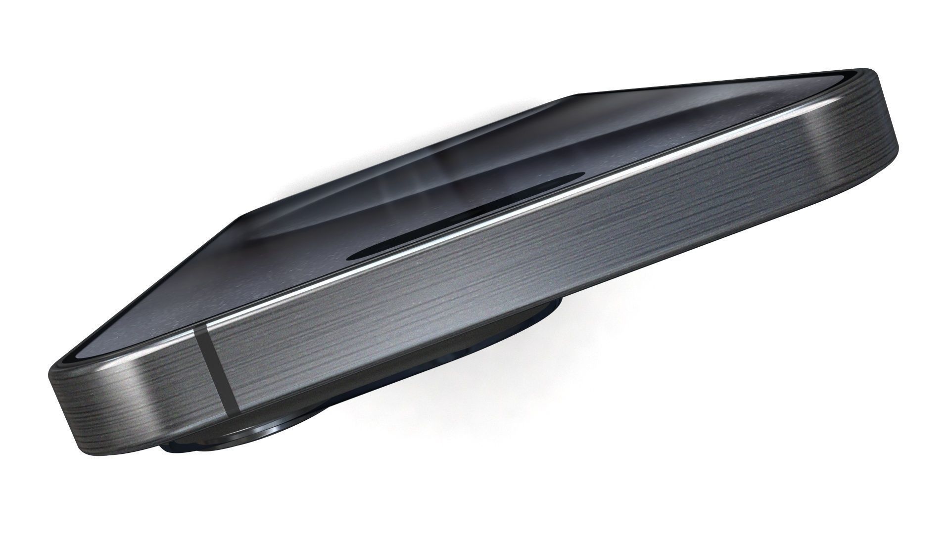 Apple iPhone 15 Pro Max Black Titanium Low-poly 3D model_19