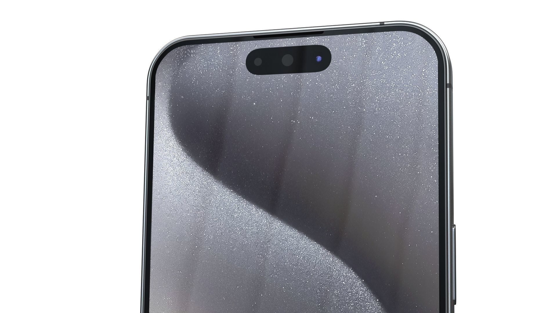 Apple iPhone 15 Pro Max Black Titanium Low-poly 3D model_21