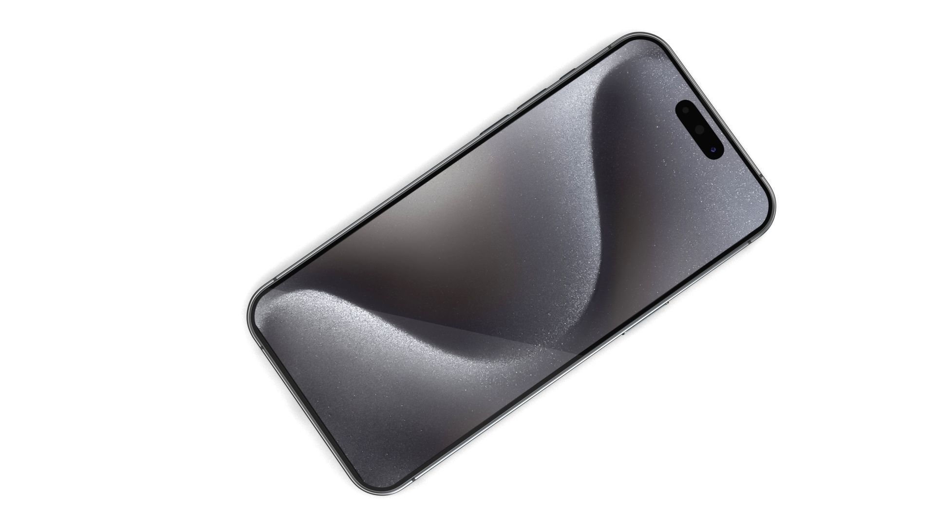 Apple iPhone 15 Pro Max Black Titanium Low-poly 3D model_7