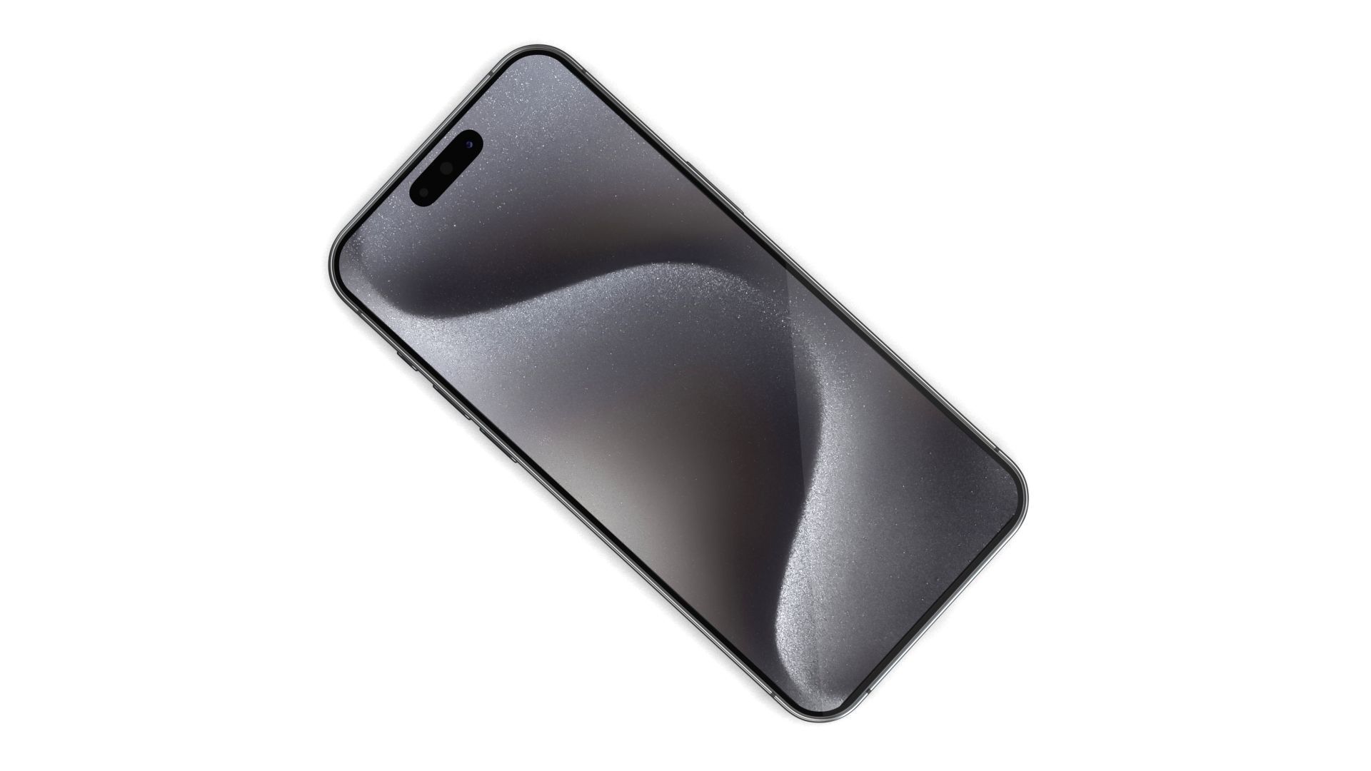 Apple iPhone 15 Pro Max Black Titanium Low-poly 3D model_8