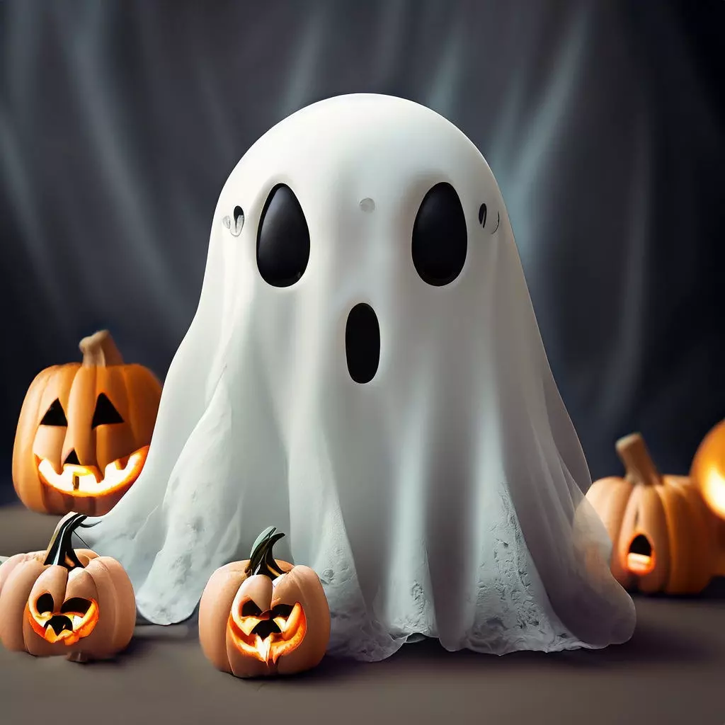 Halloween spirit decor GHOST 01 3D print model_0