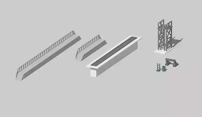 Train Station Maintenance Accessory Set by Outland Models