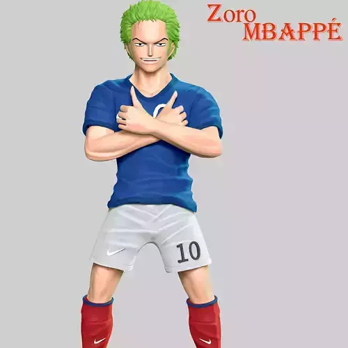 One Piece - Zoro Cosplay Mbappe 3D print model